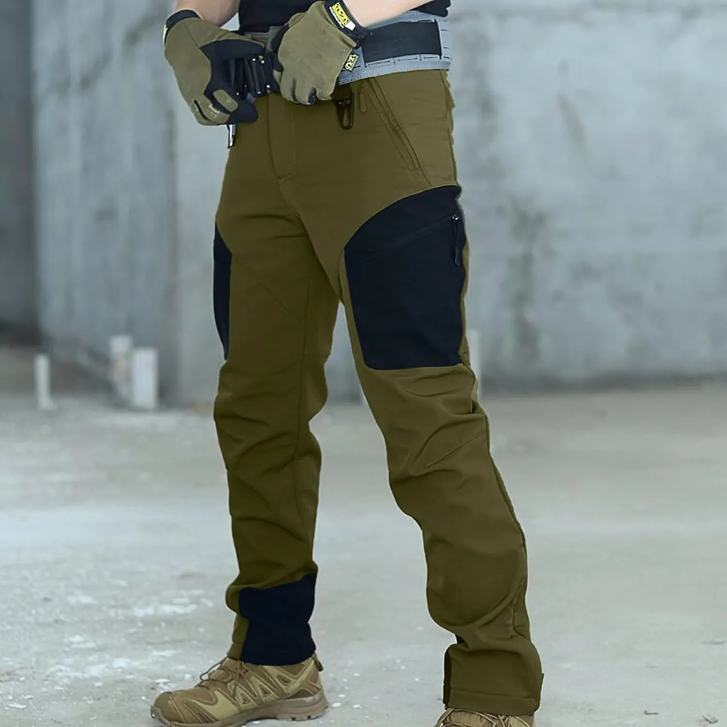 Men's Cargo Work Pants Ripstop Water Resistant Hiking Tactical Military Army Pants with Multi Pockets