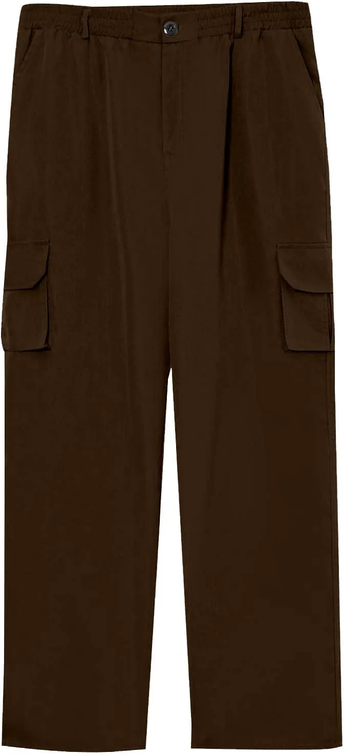 Men's Cargo Work Pants Ripstop Water Resistant Hiking Tactical Military Army Pants with Multi Pockets