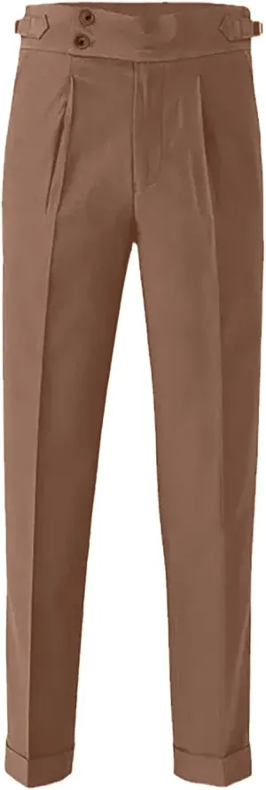 Mens Casual Pants Slim Fit High Waisted Straight Leg Dress Pants Lightweight Solid Color Business Work Pants Lounge Trousers