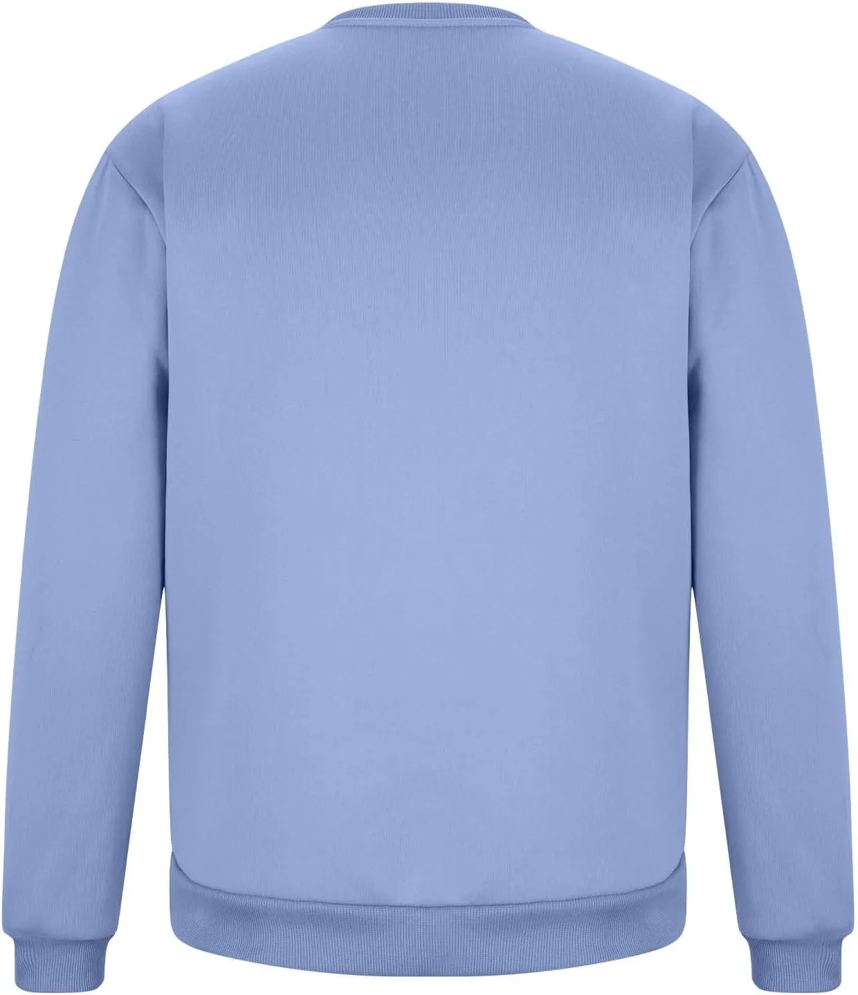 Men's Classic Basic Crewneck Sweatshirts No Hood Long Sleeve Pullover Tops Casual Loose Fit Shirts