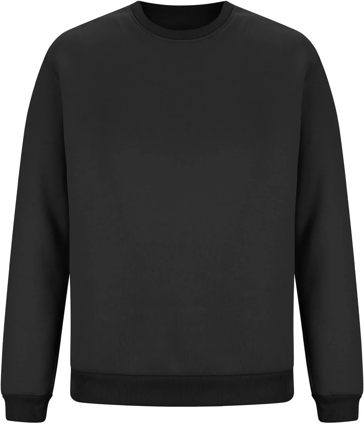 Men's Classic Basic Crewneck Sweatshirts No Hood Long Sleeve Pullover Tops Casual Loose Fit Shirts