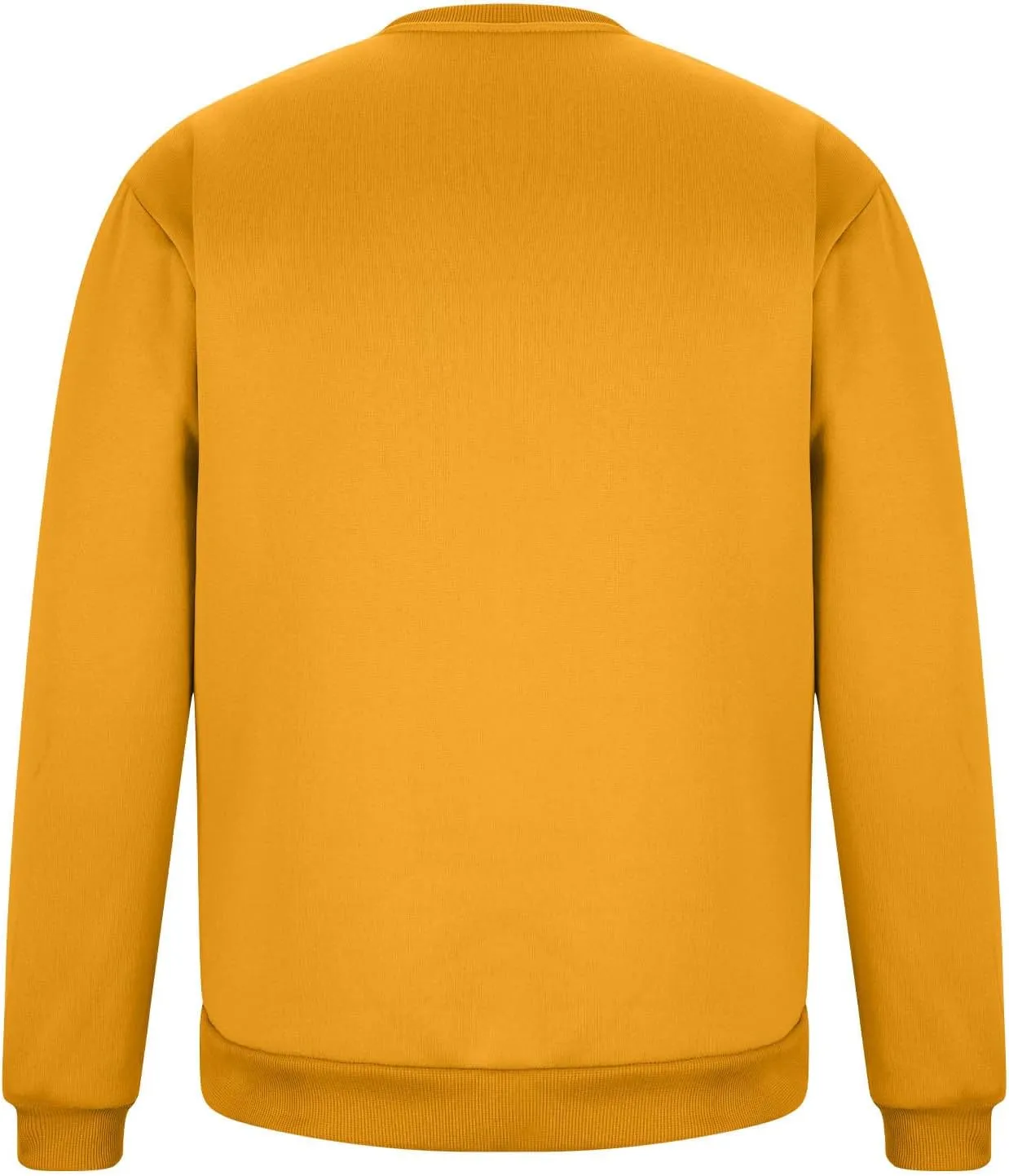 Men's Classic Basic Crewneck Sweatshirts No Hood Long Sleeve Pullover Tops Casual Loose Fit Shirts