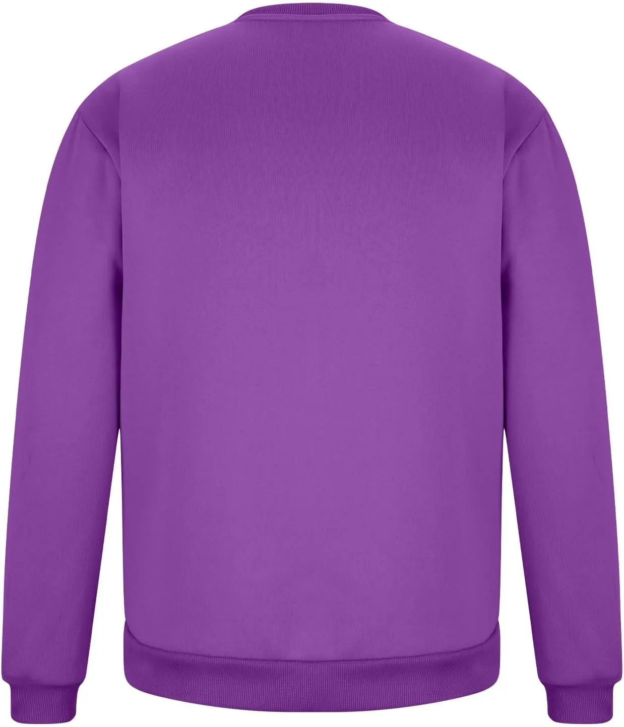 Men's Classic Basic Crewneck Sweatshirts No Hood Long Sleeve Pullover Tops Casual Loose Fit Shirts
