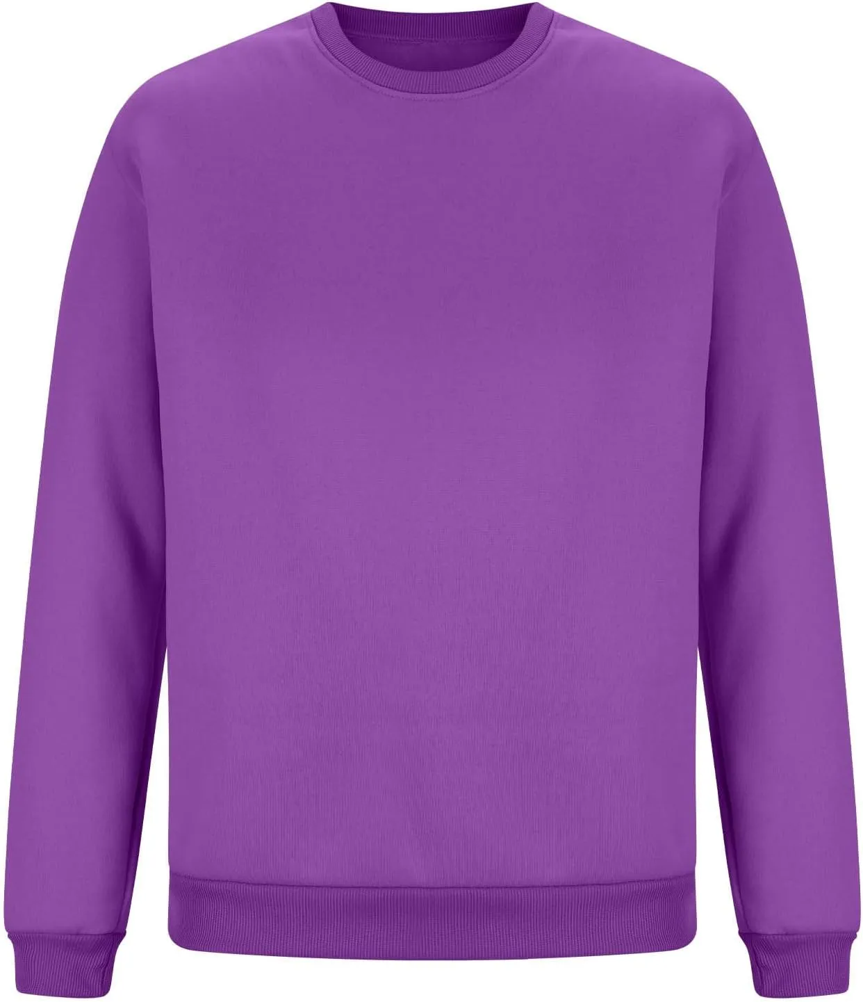Men's Classic Basic Crewneck Sweatshirts No Hood Long Sleeve Pullover Tops Casual Loose Fit Shirts