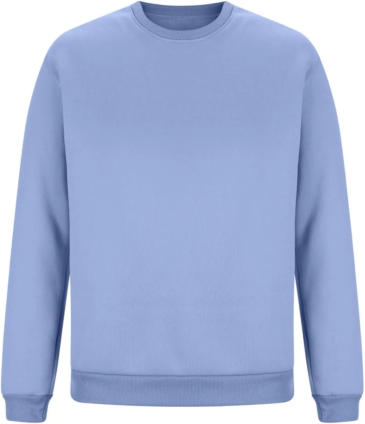Men's Classic Basic Crewneck Sweatshirts No Hood Long Sleeve Pullover Tops Casual Loose Fit Shirts
