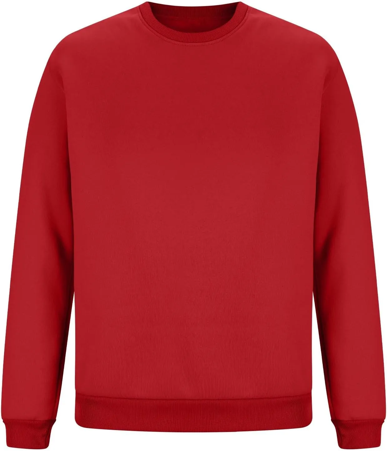 Men's Classic Basic Crewneck Sweatshirts No Hood Long Sleeve Pullover Tops Casual Loose Fit Shirts