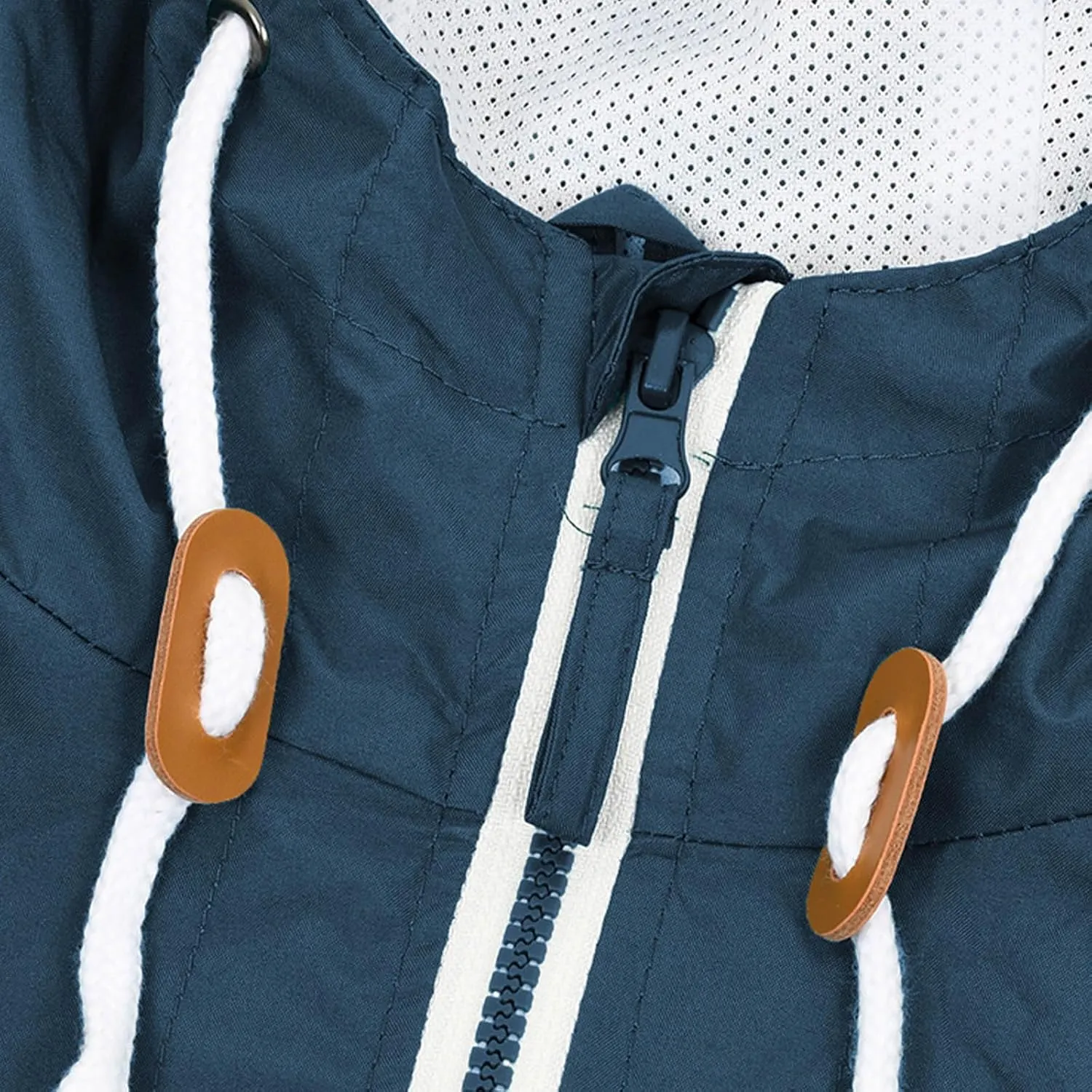 Men's Color Matching Thin Fall Outdoor Windbreaker Long Sleeved Hooded Jacket Coat Zipper Travel Windbreakers Jacket