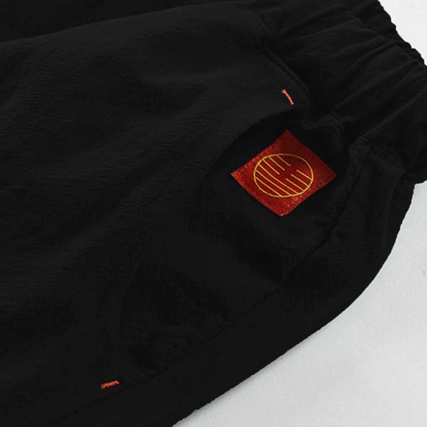 Mens Cotton Linen Shorts Casual Summer Beach Capri Pants Athletic Gym Workout Shorts with Pockets