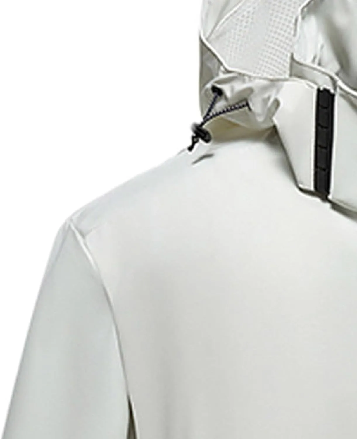 Men's Cycling Waterproof Full Zip Hoodie Packable Long Sleeve Windbreaker Hiking Travel Rain Jacket Coats with Pockets