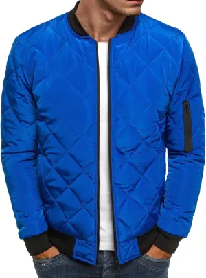 Men's Diamond Quilted Puffer Down Jacket Packable Lightweight Water Resistant Insulated Puffy Coat for Business Travel