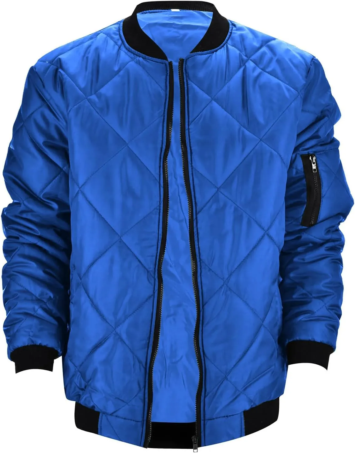 Men's Diamond Quilted Puffer Down Jacket Packable Lightweight Water Resistant Insulated Puffy Coat for Business Travel