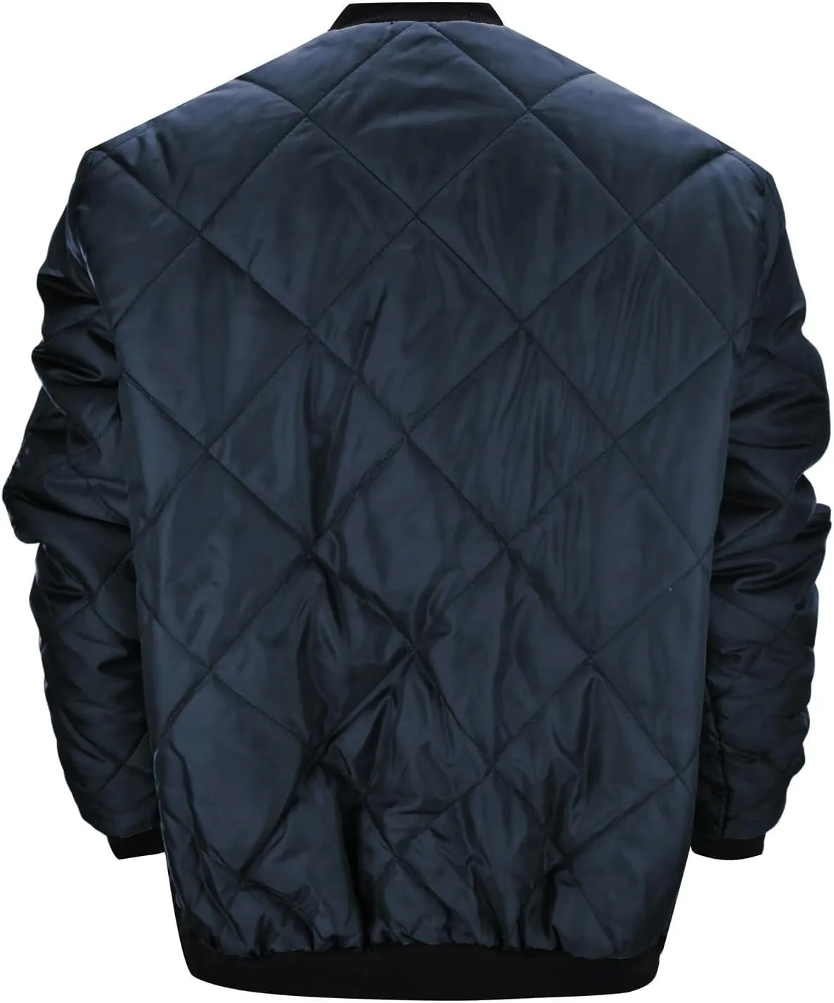 Men's Diamond Quilted Puffer Down Jacket Packable Lightweight Water Resistant Insulated Puffy Coat for Business Travel