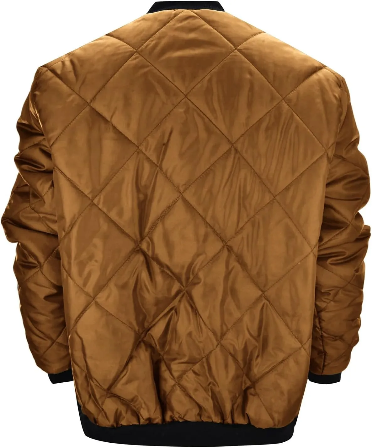 Men's Diamond Quilted Puffer Down Jacket Packable Lightweight Water Resistant Insulated Puffy Coat for Business Travel