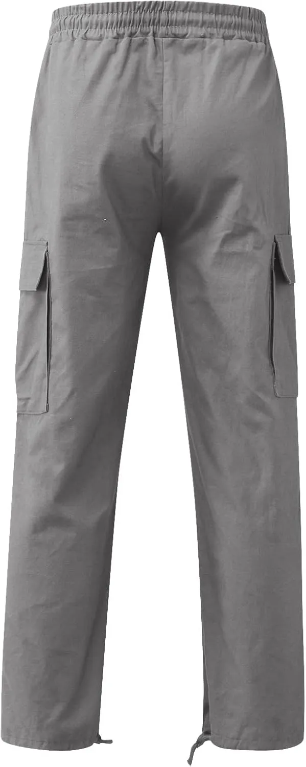 Men's Fashion Cargo Pants Lightweight Comfy Joggers Athletic Gym Pants Trend Work Pant Hiking Hunting Trousers