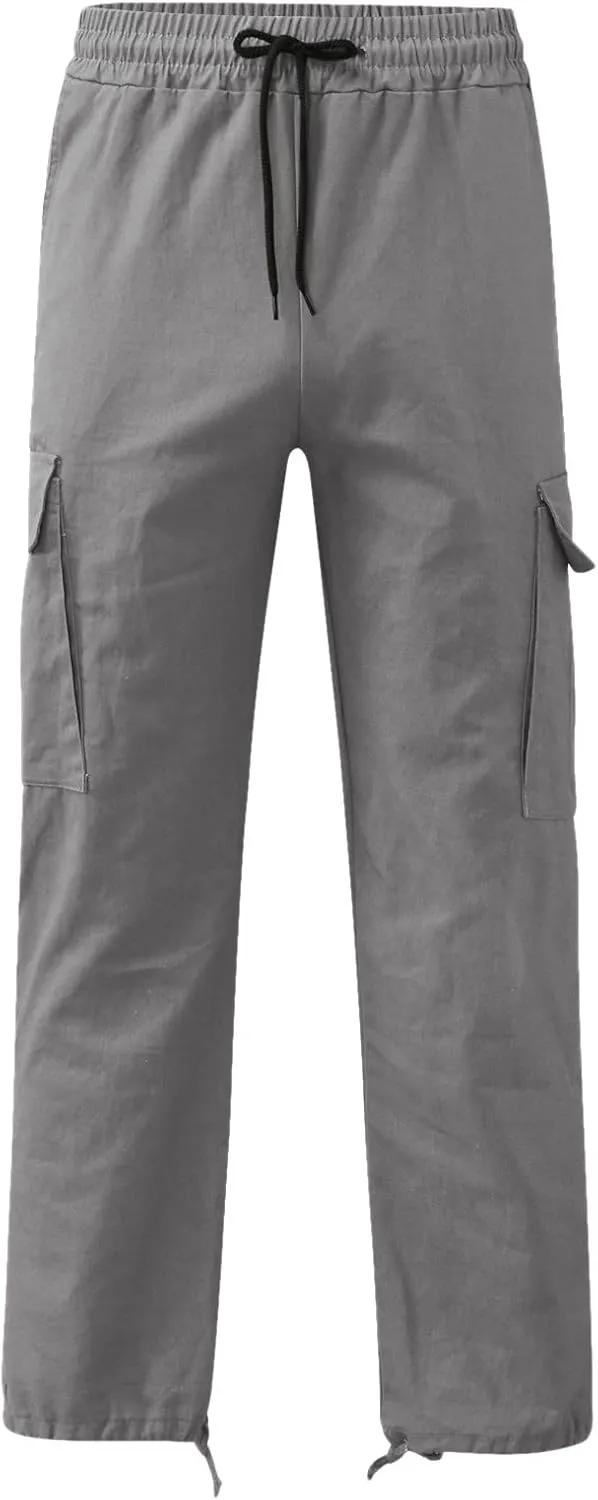 Men's Fashion Cargo Pants Lightweight Comfy Joggers Athletic Gym Pants Trend Work Pant Hiking Hunting Trousers