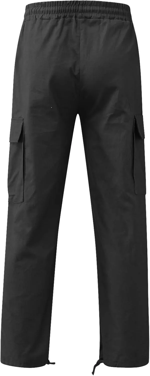 Men's Fashion Cargo Pants Lightweight Comfy Joggers Athletic Gym Pants Trend Work Pant Hiking Hunting Trousers