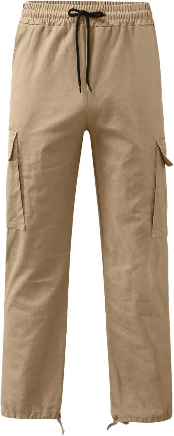 Men's Fashion Cargo Pants Lightweight Comfy Joggers Athletic Gym Pants Trend Work Pant Hiking Hunting Trousers