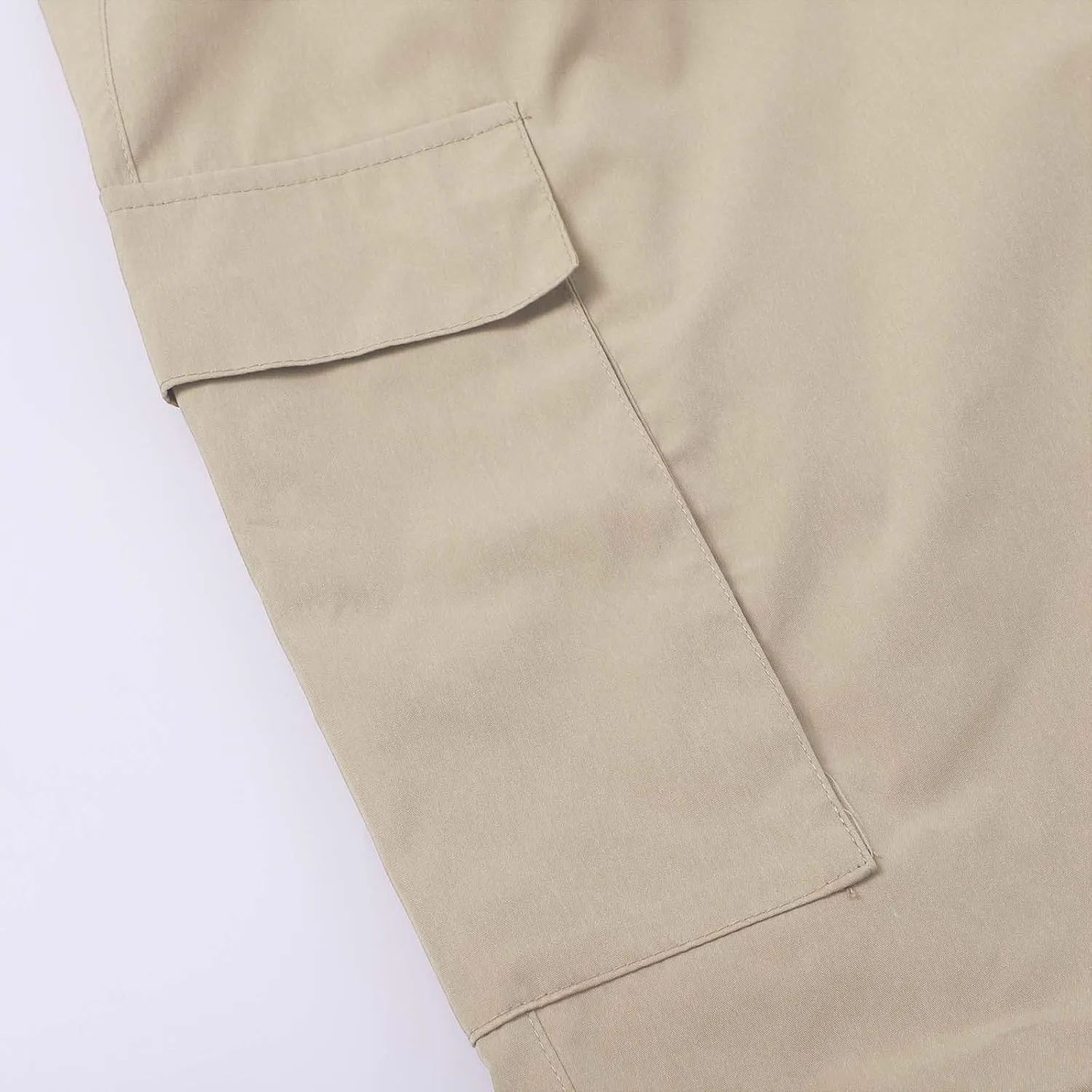 Men's Fleece Cargo Sweatpants Straight Leg Button Fly Joggers Sweatpants Loose Fit Tech Athletic Workout Gym Pants