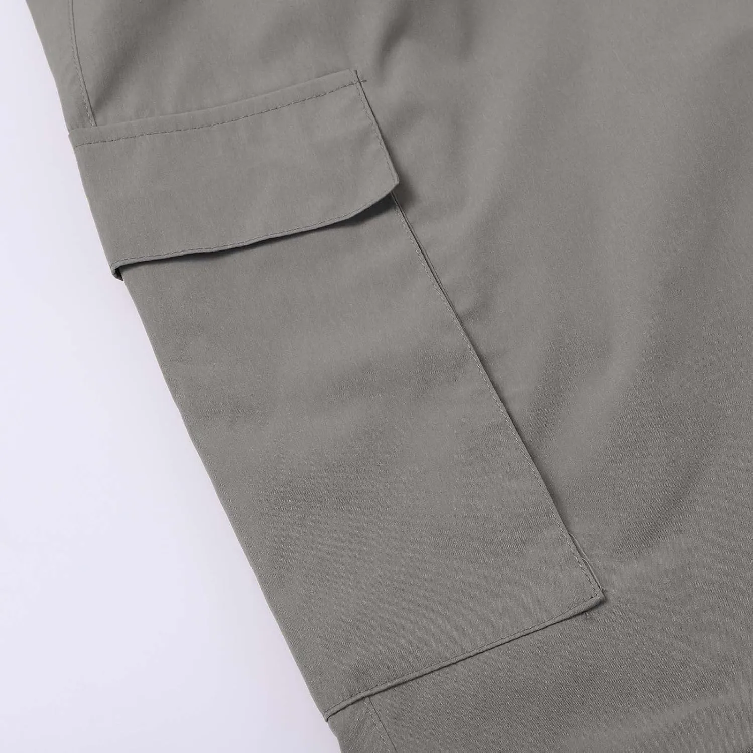 Men's Fleece Cargo Sweatpants Straight Leg Button Fly Joggers Sweatpants Loose Fit Tech Athletic Workout Gym Pants