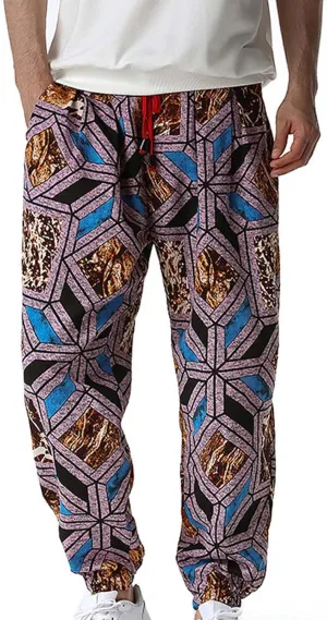 Men's Fleece Cargo Sweatpants Straight Leg Button Fly Joggers Sweatpants Loose Fit Tech Athletic Workout Gym Pants