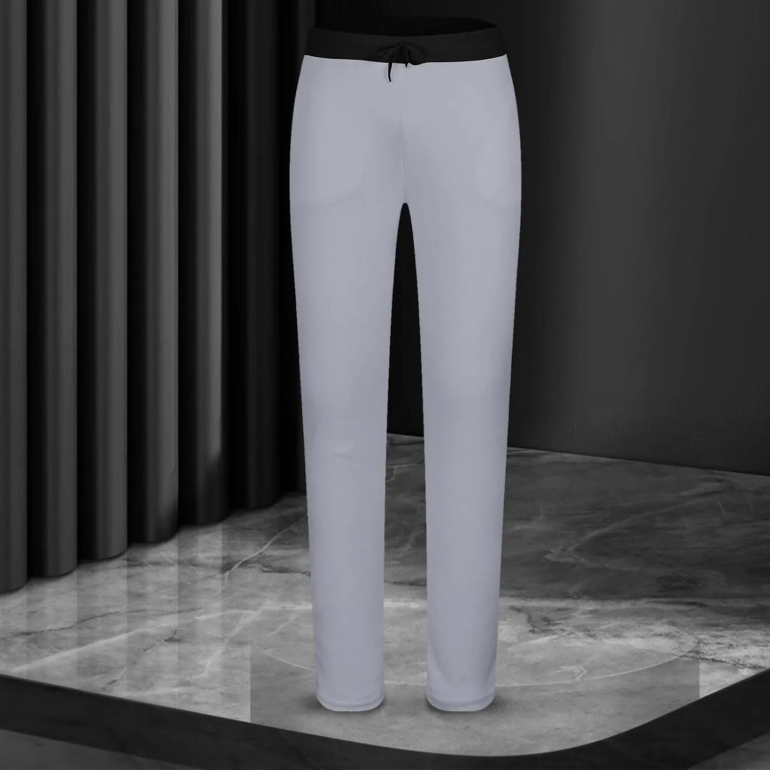 Mens Fleece Sweatpants Open Elastic Bottom Baggy Joggers Loose Fit Casual Pants Gym Athletic Sweatpants with Pockets