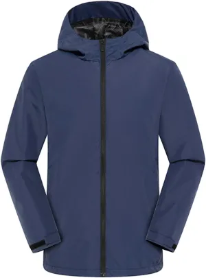 Men's Full Zip Workout Athletic Jackets Solid Thin Long Sleeve Lightweight Running Jacket Breathable Hooded Jacket