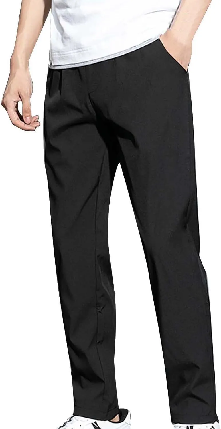 Men's Gym Pants Workout Running Athletic Joggers Slim Fit Sport Track Pants Cotton Loose Straight Sweatpants