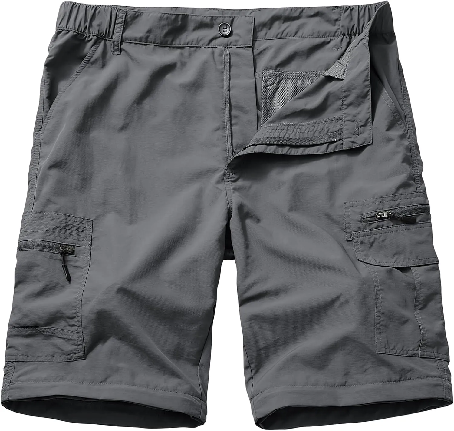 Mens Hiking Pants Convertible Quick Dry Lightweight Fishing Zip Off Safari Pants