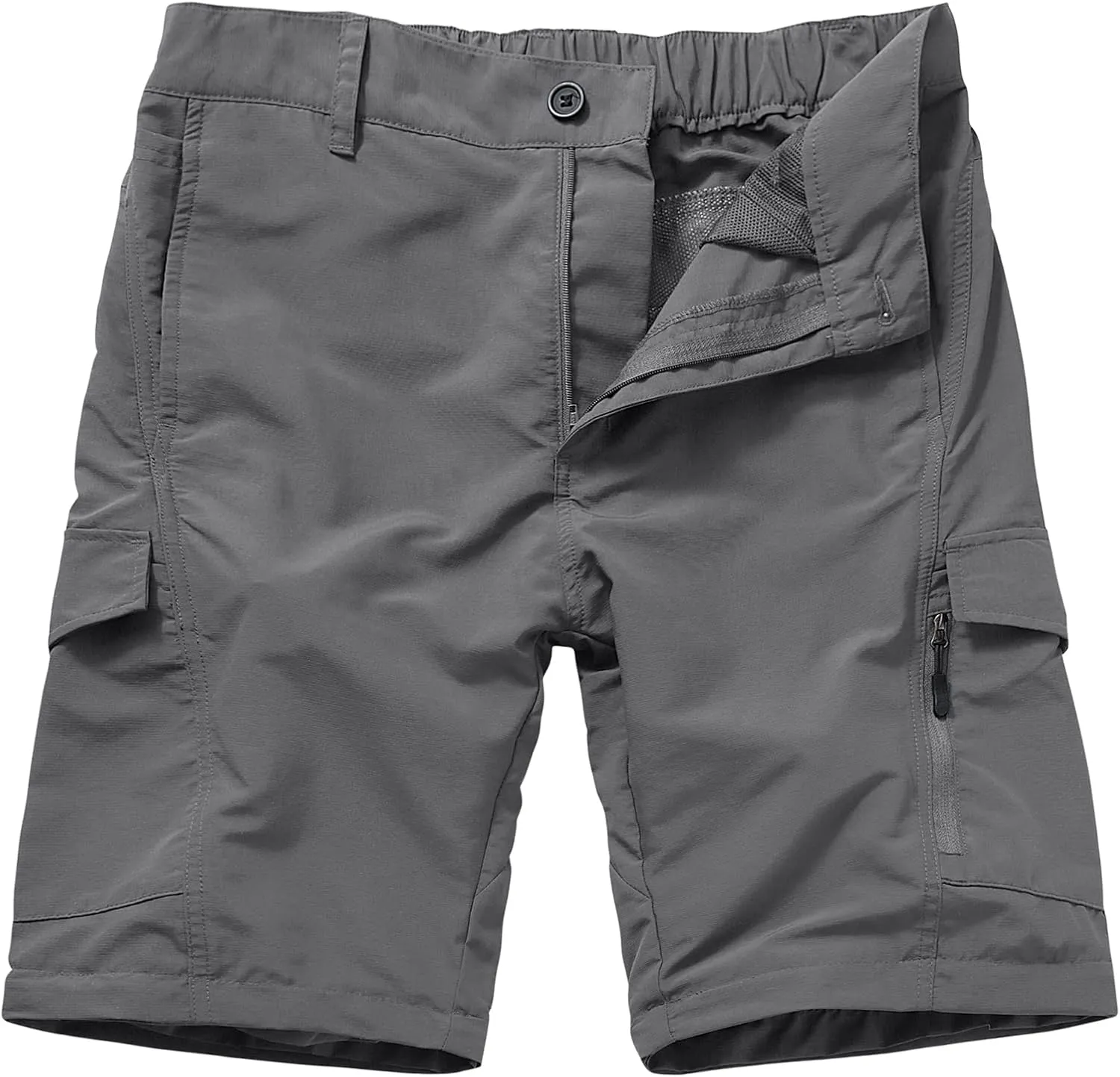 Mens Hiking Pants Quick Dry Lightweight Fishing Convertible Zip Off Safari Trousers