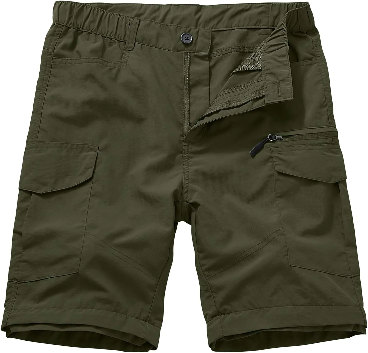Mens Hiking Pants Quick Dry Lightweight Fishing Convertible Zip Off Safari Trousers