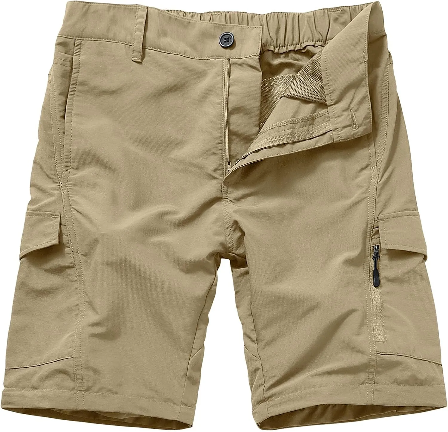 Mens Hiking Pants Quick Dry Lightweight Fishing Convertible Zip Off Safari Trousers