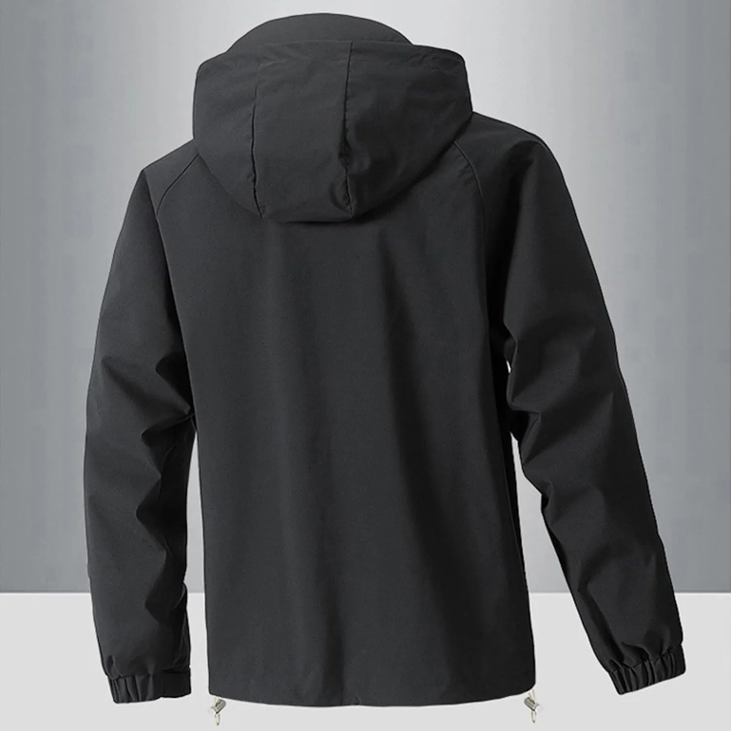 Mens Hooded Jacket Lightweight Windproof Softshell Jackets Full Zip Sports Casual Windbreaker for Travel Hiking