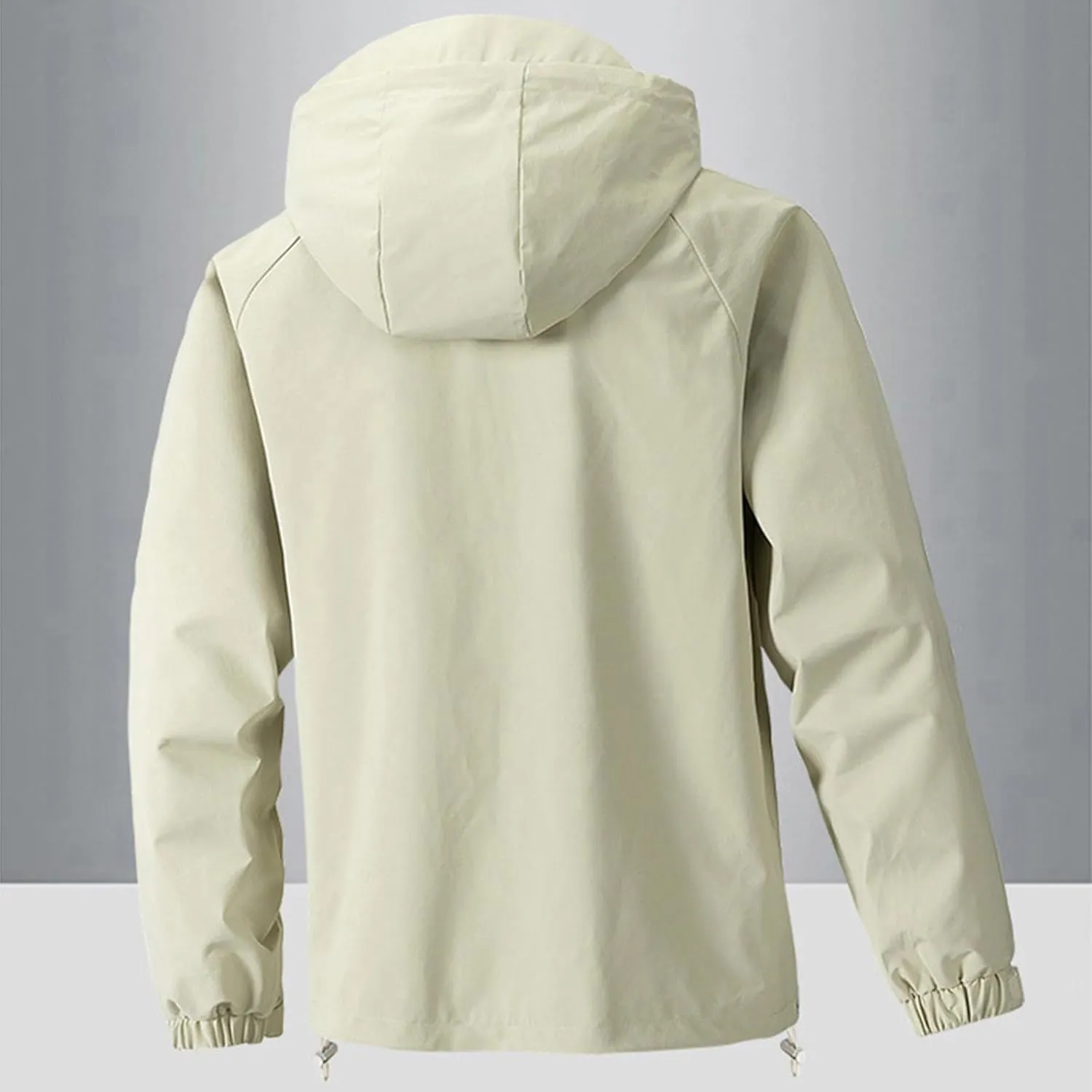 Mens Hooded Jacket Lightweight Windproof Softshell Jackets Full Zip Sports Casual Windbreaker for Travel Hiking