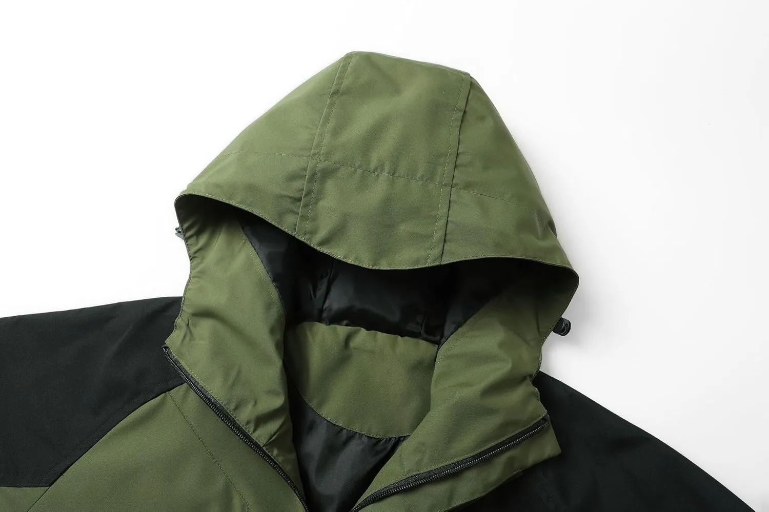 Mens Lightweight Bomber Jacket Waterproof Raincoat for Cycling Running, Zip Up Windproof Outdoor Coat with Pocket