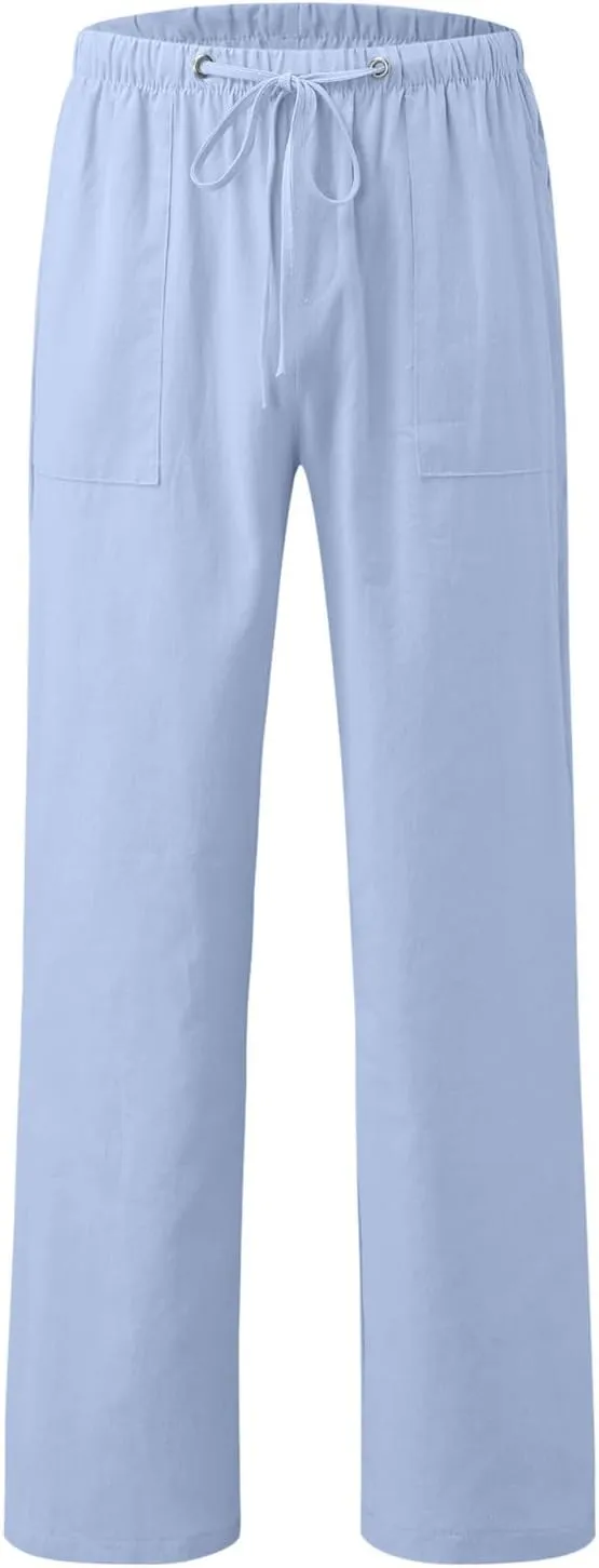 Mens Lightweight Jogging Pant Pull-On Work Joggers Comfort Fit Sport Casual Sweatpant Workout Gym Pants