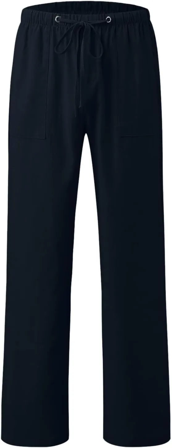 Mens Lightweight Jogging Pant Pull-On Work Joggers Comfort Fit Sport Casual Sweatpant Workout Gym Pants