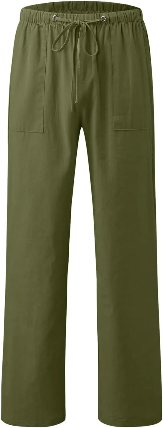 Mens Lightweight Jogging Pant Pull-On Work Joggers Comfort Fit Sport Casual Sweatpant Workout Gym Pants