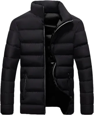 Mens Lightweight Puffer Jacket Packable Winter Warm Down Coat Quilted Insulated Puffy Jackets Plus Size Outerwear