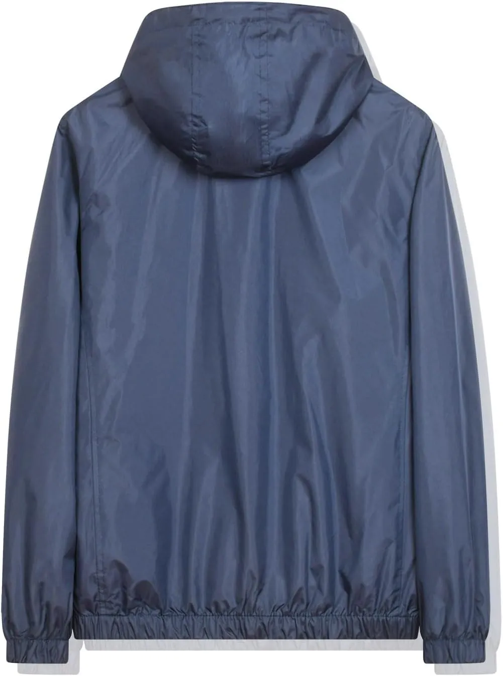Mens Lightweight Rain Jacket Waterproof Windbreaker Outdoor Adventure Jacket Comfy Soft Shell Hooded Hiking Jacket Coat