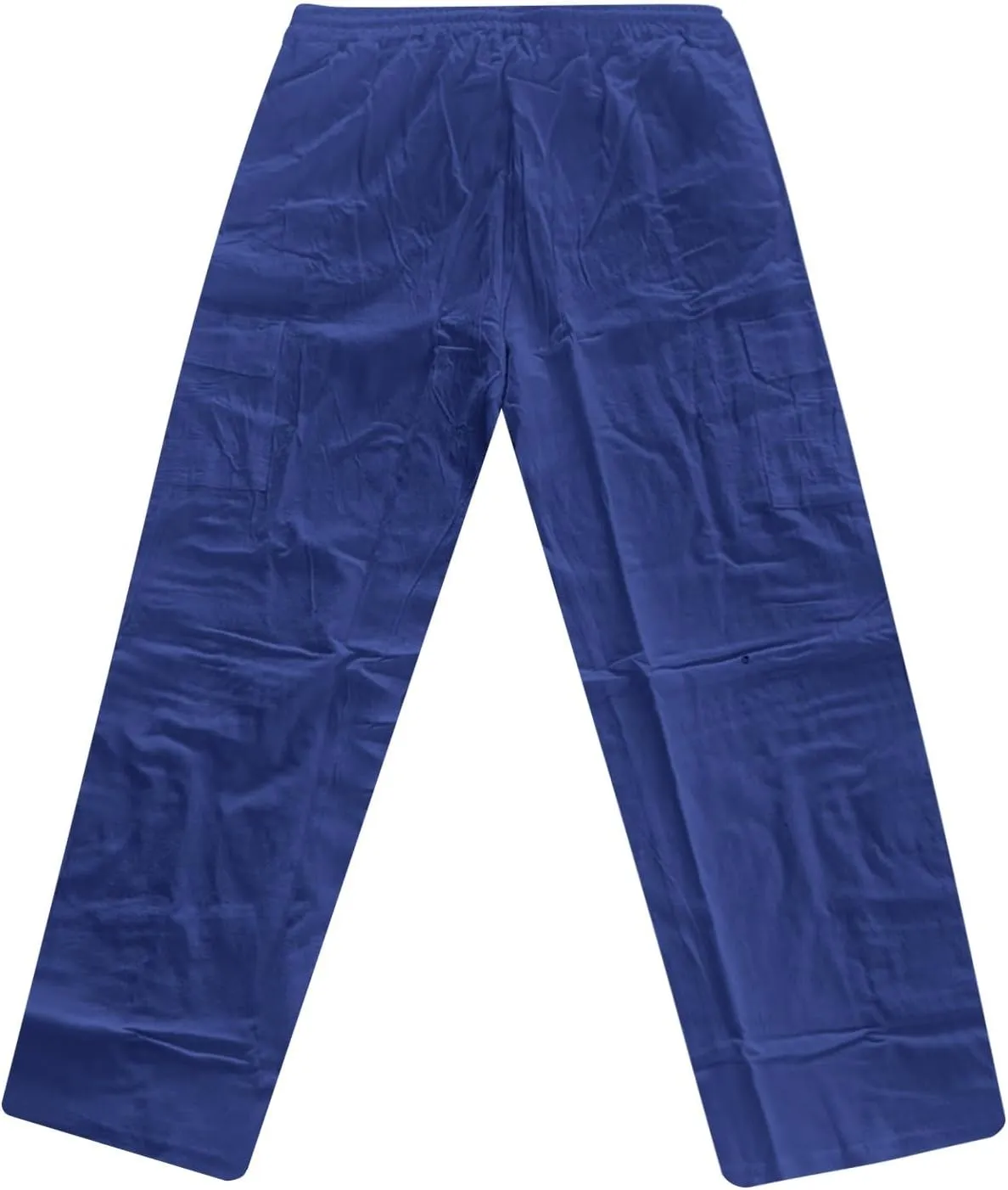 Men's Linen Pants Tall Elastic Waist Drawstring Pants Beach Palazzo Summer Pants Lightweight Trousers with Pockets
