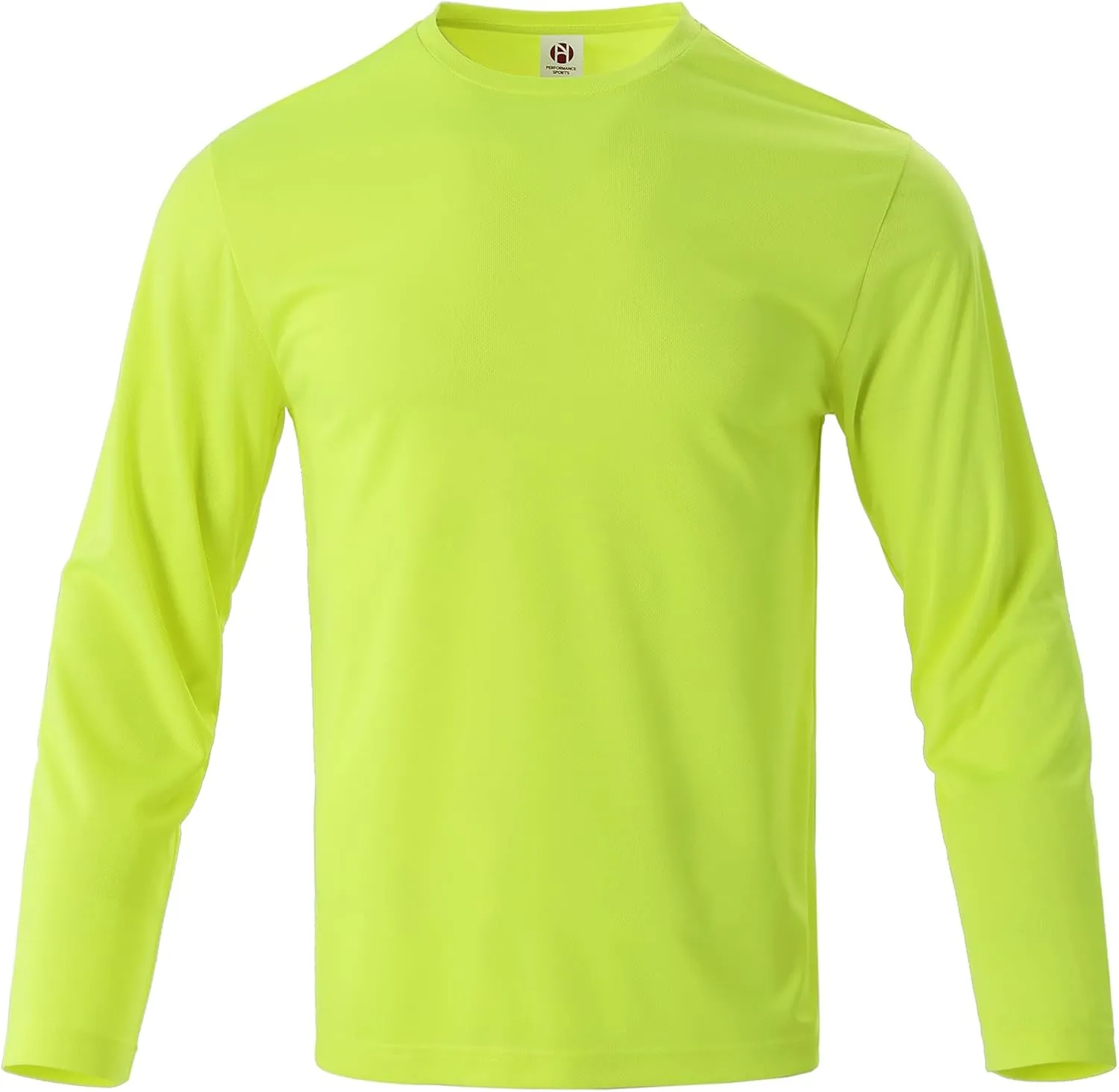 Mens Long Sleeve T-Shirts Casual Crew Neck Tee Shirt Summer Soft Running Swimming Cycling Fishing Tops