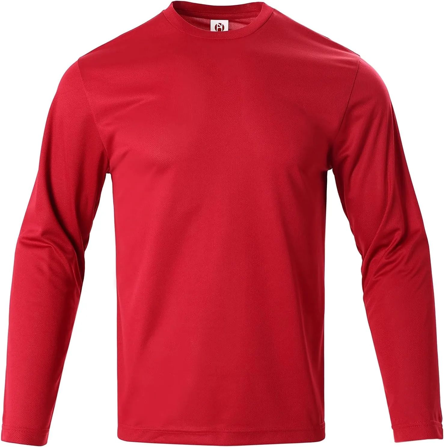 Mens Long Sleeve T-Shirts Casual Crew Neck Tee Shirt Summer Soft Running Swimming Cycling Fishing Tops