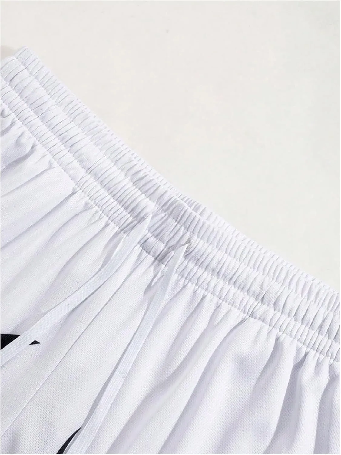 Men's Mesh Graphic Running Shorts Quick Dry Drawstring Drippy Workout Gym Bottoms