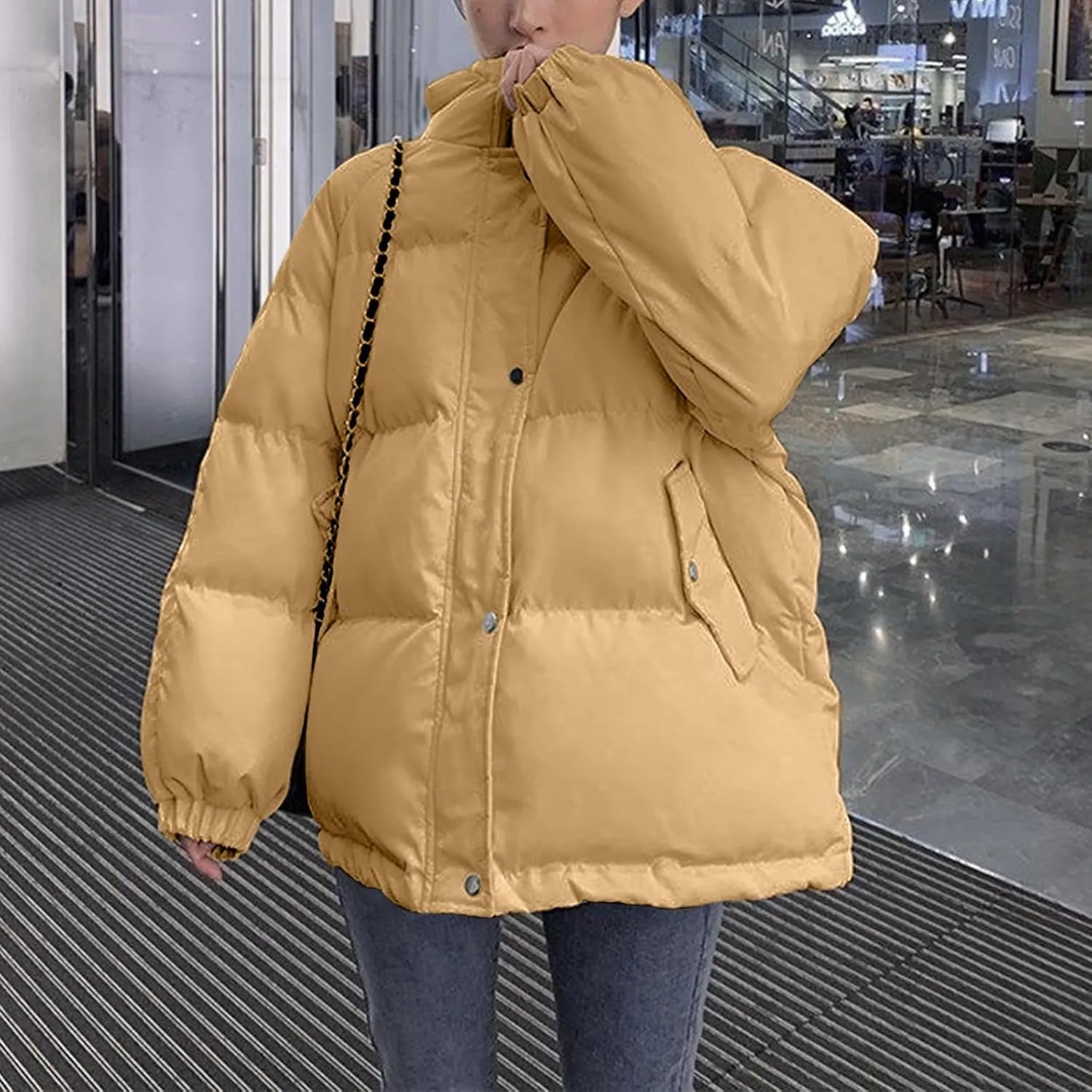 Men's Puffer Jacket Down Alternative Waterproof Winter Bubble Coats Jackets For Men, L-4XL