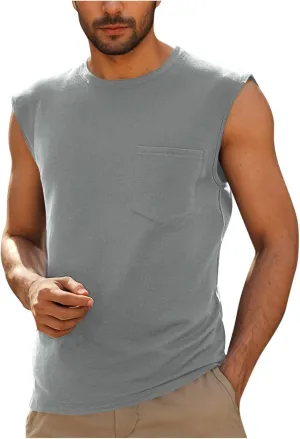Men's Pullover Tank Tops Quick Dry Workout Swim Beach Shirts Sleeveless Shirts for Bodybuilding Gym Fitness Training