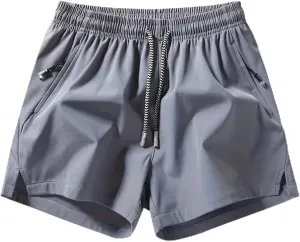 Men's Quick-Drying Athletic Running Shorts, Lightweight, with Pockets, Casual Athletic Shorts