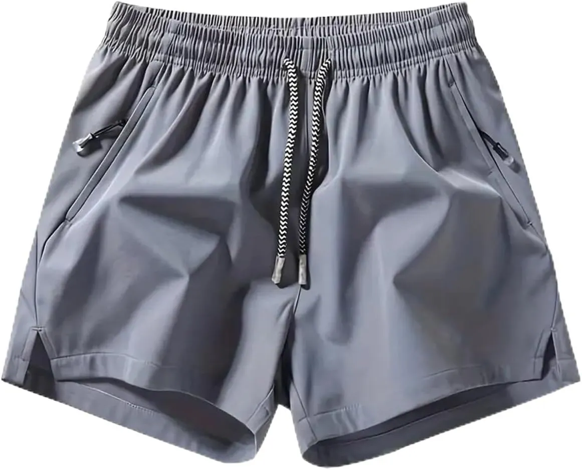Men's Quick-Drying Athletic Running Shorts, Lightweight, with Pockets, Casual Athletic Shorts