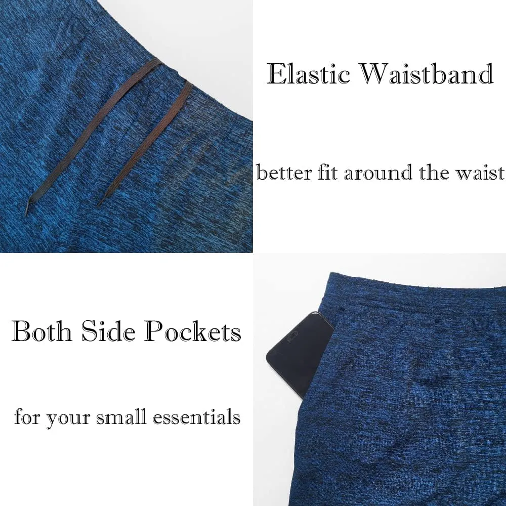 Men's Running Shorts 3 Inch with Pockets Athletics Casual Shorts Quick Dry Bobybuilding