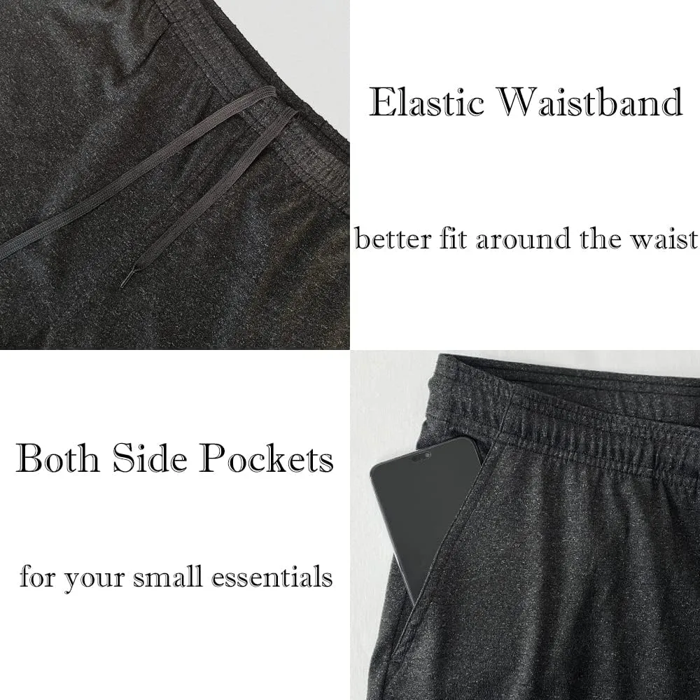 Men's Running Shorts 3 Inch with Pockets Athletics Casual Shorts Quick Dry Bobybuilding