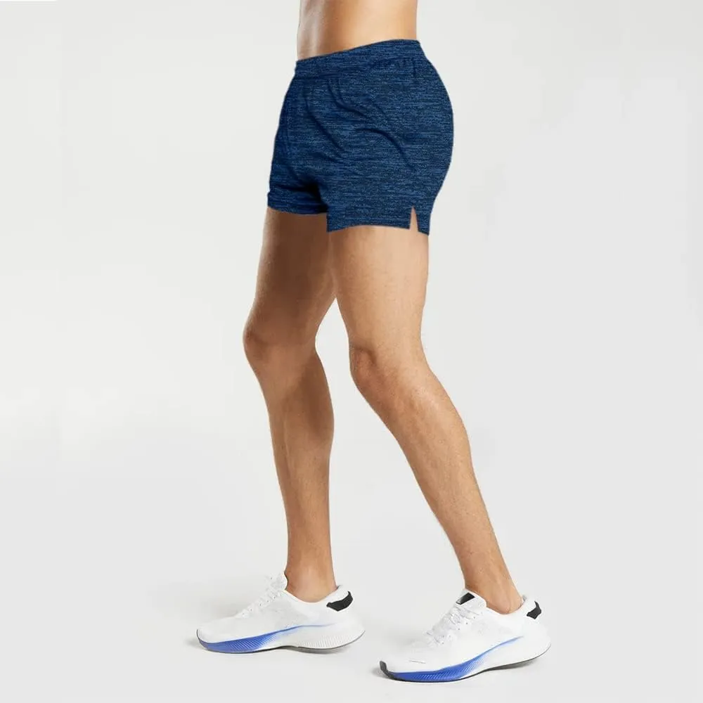 Men's Running Shorts 3 Inch with Pockets Athletics Casual Shorts Quick Dry Bobybuilding